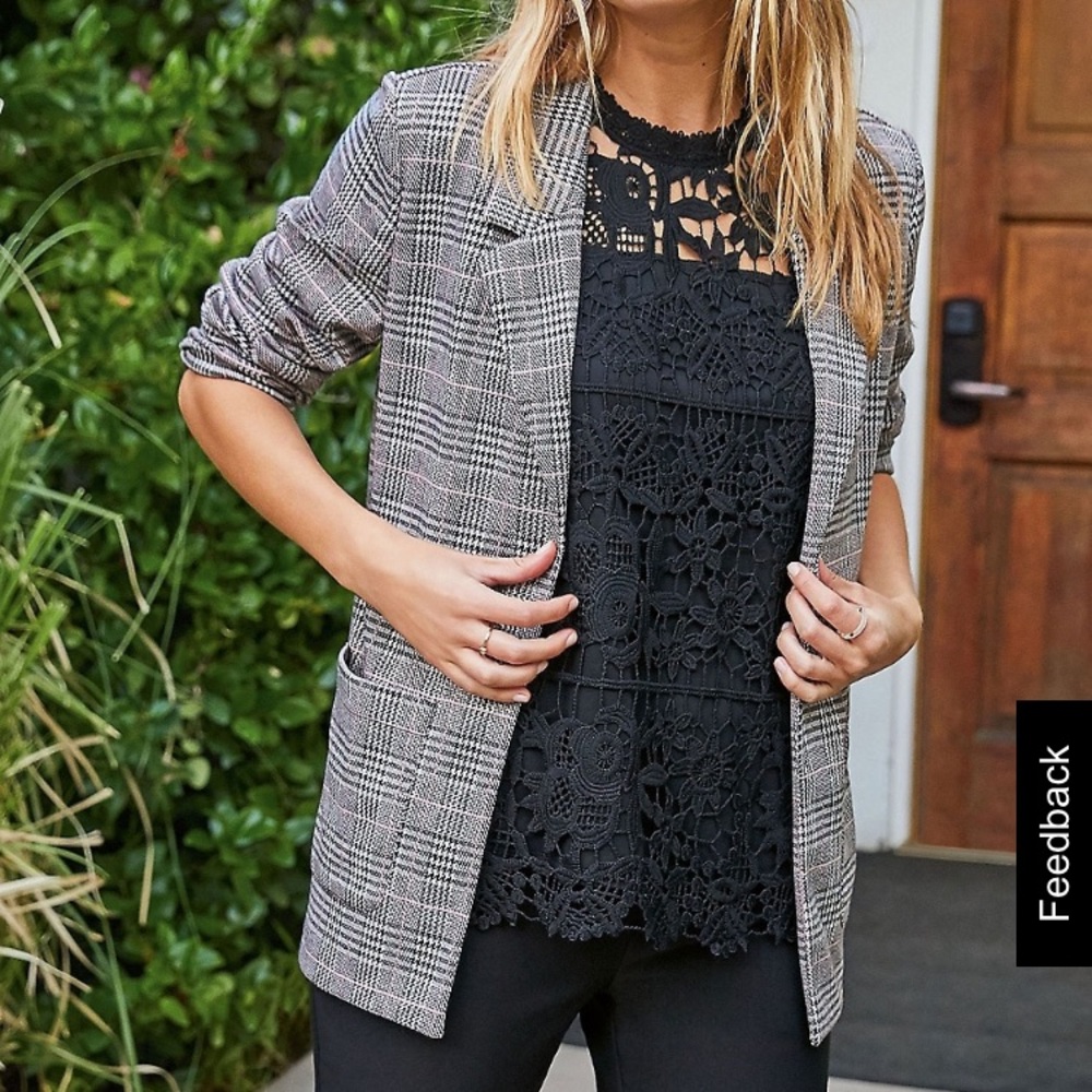 Plaid Blazer